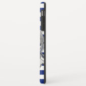 Silbernes Chrom mag Meerjungfrau auf Seestreifen Case-Mate iPhone Hülle (Hinten/Links)