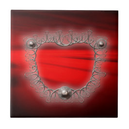 Silbernes Drahtgitter-Mandelbrot-Fraktal Fliese