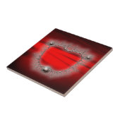Silbernes Drahtgitter-Mandelbrot-Fraktal Fliese (Seite)