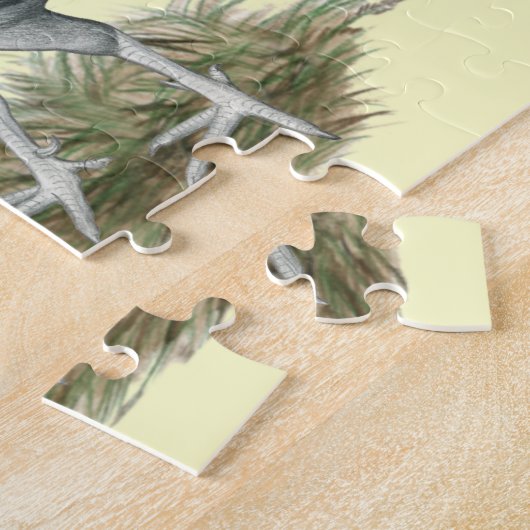 Silbernes Duckwing Gamefowl Puzzle (Seite)