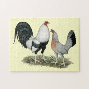 Silbernes Duckwing Gamefowl Puzzle