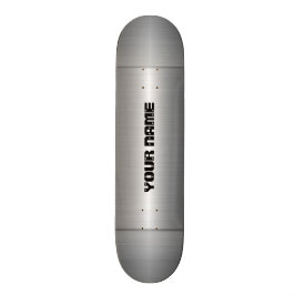 Silbernes Edelstahl-Metall Skateboard