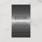 Silbernes Edelstahl-Metall Visitenkarte (Rückseite)