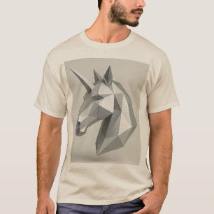 Silbernes Einhorn T-Shirt