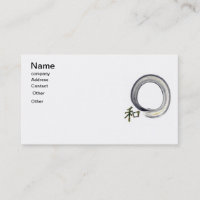 Silbernes Enso mit Kanji - Harmonie