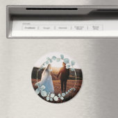 Silbernes Eukalyptus-Foto-Magnet Magnet (In Situ (Geschirrspüler))