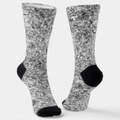 Silbernes falsches Glitter Socken (Gewinkelt)