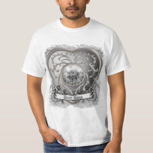 Silbernes Feen-Herz T-Shirt