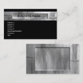 silbernes Geschäft 2 Visitenkarte (Vorne/Hinten)
