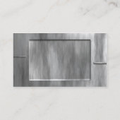 silbernes Geschäft 2 Visitenkarte (Rückseite)