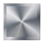 Silbernes glänzendes Metalldesign mit Edelstahlopt Fliese (Vorderseite)