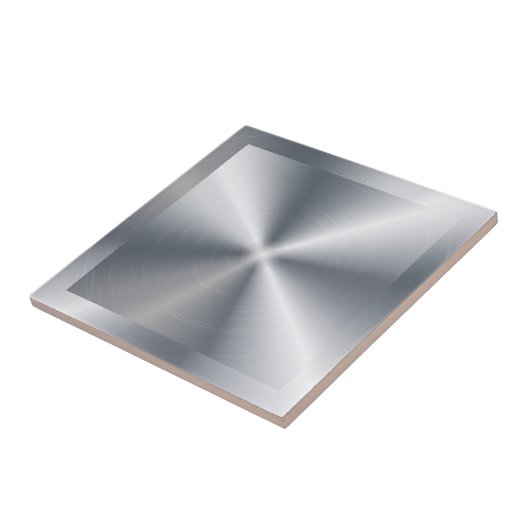 Silbernes glänzendes Metalldesign mit Edelstahlopt Fliese (Seite)