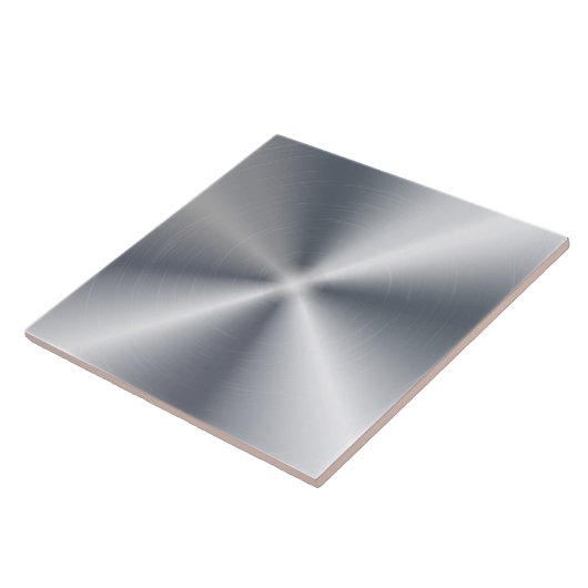 Silbernes glänzendes Metallic-Design Edelstahl-Loo Fliese (Seite)