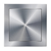 Silbernes glänzendes Metallic-Design Edelstahl-Loo Fliese (Vorderseite)