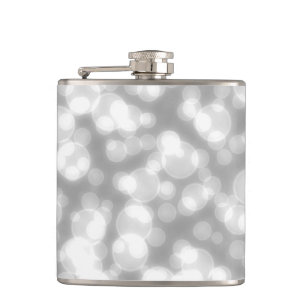 Silbernes Glitter-Folie-Confetti Flachmann