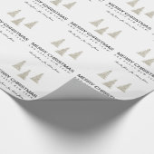 Silbernes Glitzer-Weihnachten Geschenkpapier (Ecke)