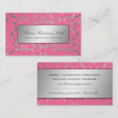 Silbernes göttliches Luscious Rosa 311 Visitenkarte (Vorne/Hinten)