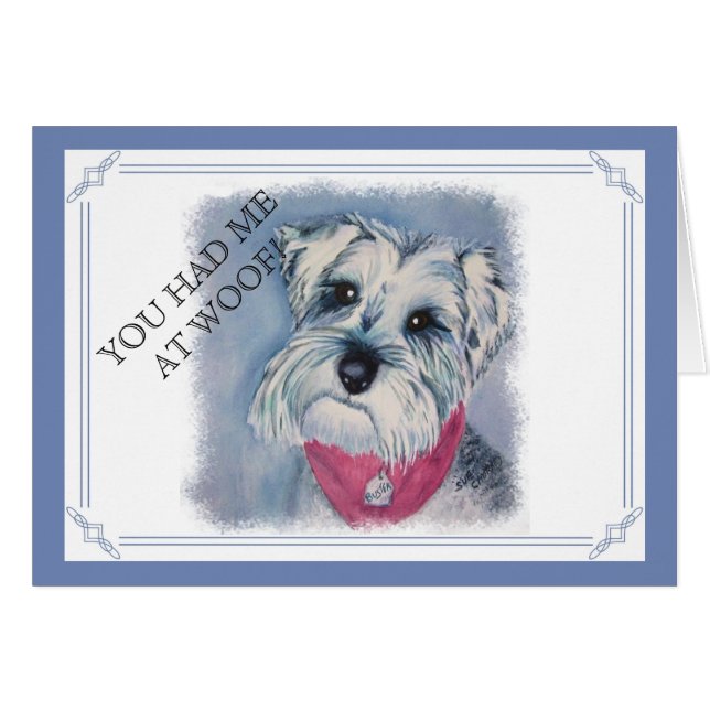 SILBERNES GRAU-BONBONSCHNAUZER (Vorderseite (Horizontal))