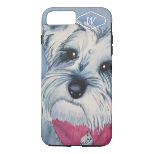 SILBERNES GRAU-BONBONSCHNAUZER Case-Mate iPhone HÜLLE (Rückseite)