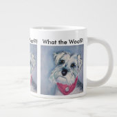 SILBERNES GRAU-BONBONSCHNAUZER Jumbo-Tasse (Rechts)