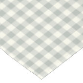 Silbernes Grau-Gingham-Baumwolltischdecke Tischdecke (Schrägansicht)