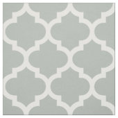 Silbernes Grau-Marokkaner Quatrefoil Gitter-Gewebe Stoff (Muster)
