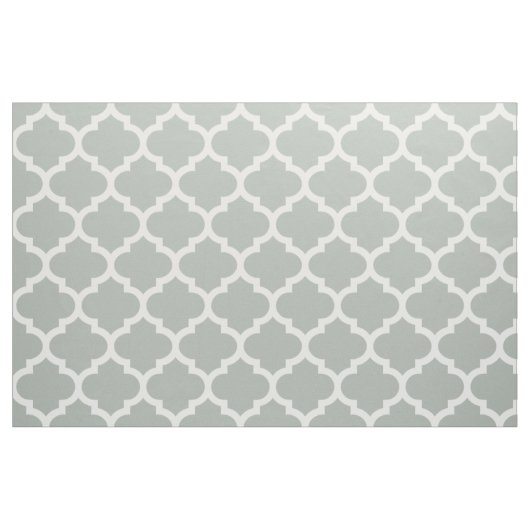 Silbernes Grau-Marokkaner Quatrefoil Gitter-Gewebe Stoff (Fat Quarter (45,7 x 55,9 cm))