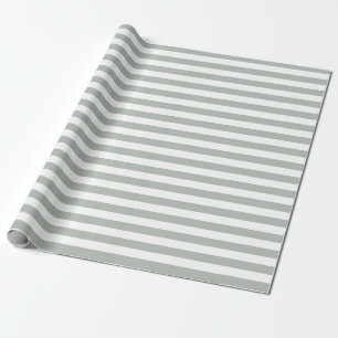 Silbernes Grau Stripes Packpapier
