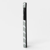 Silbernes Grau Zickzack Iphone 5 Fall Case-Mate iPhone Hülle (Hinten/Links)