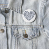 Silbernes Herz Button (Beispiel)