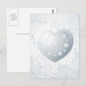 Silbernes Herz, Postkarte (Vorne/Hinten)