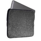 Silbernes Holzkohlen-Steigen Laptopschutzhülle (Vorne Rechts)