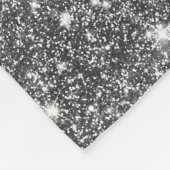 Silbernes Imitat-Glitzer-Muster Girly Fleecedecke (Ecke)