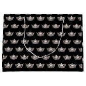 Silbernes Kronen-Geschenk Miss Amerikas Große Geschenktüte (Vorderseite)