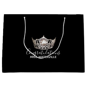 Silbernes Kronen-Geschenk Miss Amerikas Große Geschenktüte