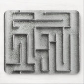 Silbernes Labyrinth Mousepad (Vorne)