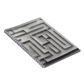 Silbernes Labyrinth Notizblock (Rechte Seite)