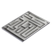 Silbernes Labyrinth Notizblock (Linke Seite)