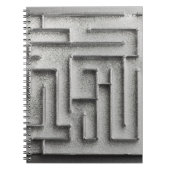 Silbernes Labyrinth Notizblock (Vorderseite)