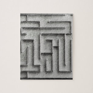 Silbernes Labyrinth Puzzle