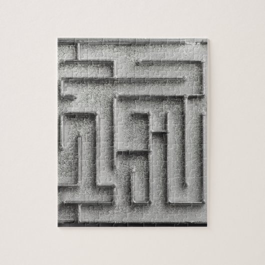 Silbernes Labyrinth Puzzle (Vertikal)