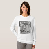 Silbernes Labyrinth T-Shirt (Vorne ganz)