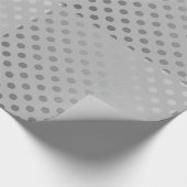 Silbernes LeinenPackpapier Geschenkpapier (Ecke)