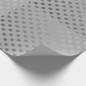 Silbernes LeinenPackpapier Geschenkpapier (Ecke)