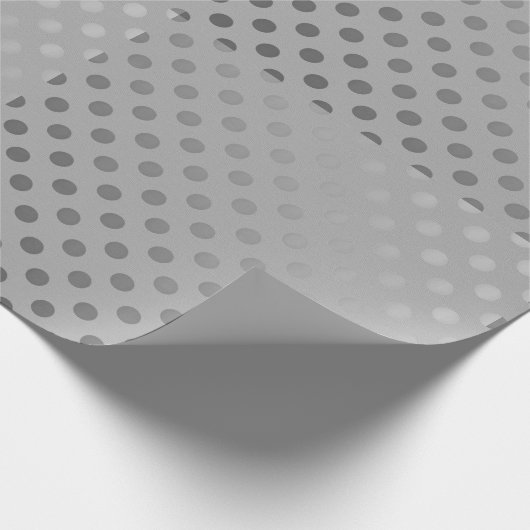 Silbernes LeinenPackpapier Geschenkpapier (Ecke)