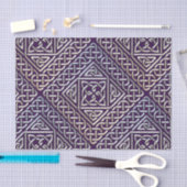 Silbernes lila Quadrat formt keltisches Seidenpapier (Handwerk)