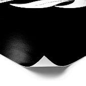 Silbernes Maurersymbol Poster (Ecke)