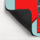 Silbernes medizinischer Beruf-Symbol Mousepad (Ecke)