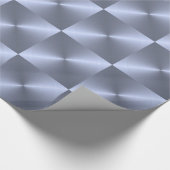 Silbernes Metall Geschenkpapier (Ecke)