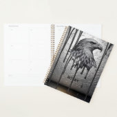 Silbernes Metalladler-Emblem mit tropfender Farbe Planer (Anzeige)